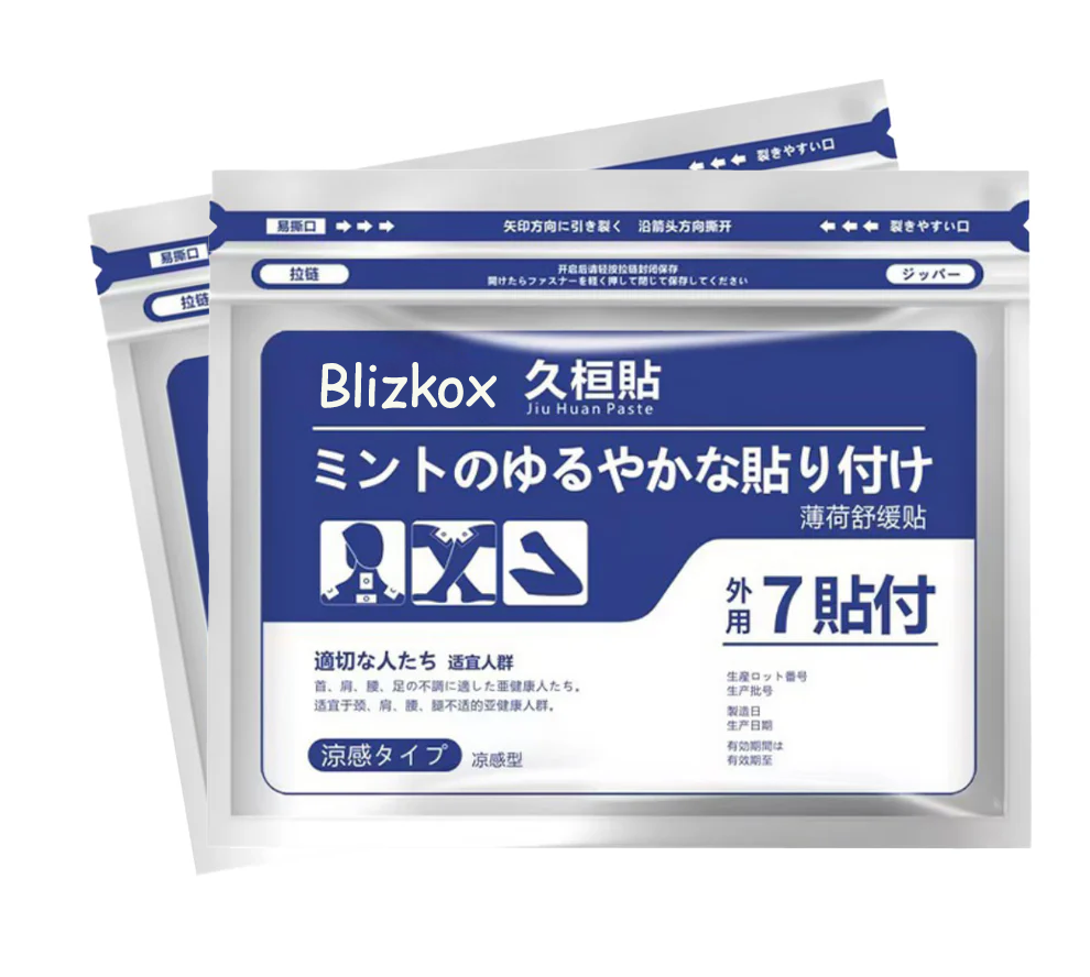 š„Blizkox⢠Back Pain Patch Natural Pain Relief Patches for Knee Neck Shoulder and Joint Pain Muscle Soreness Arthritis Relief