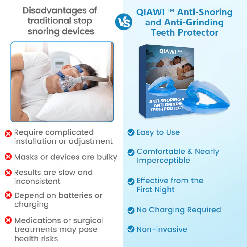 ✨QIAWI ™ SnoreRelief – FDA-Approved Anti-Snoring Mouthpiece🔥