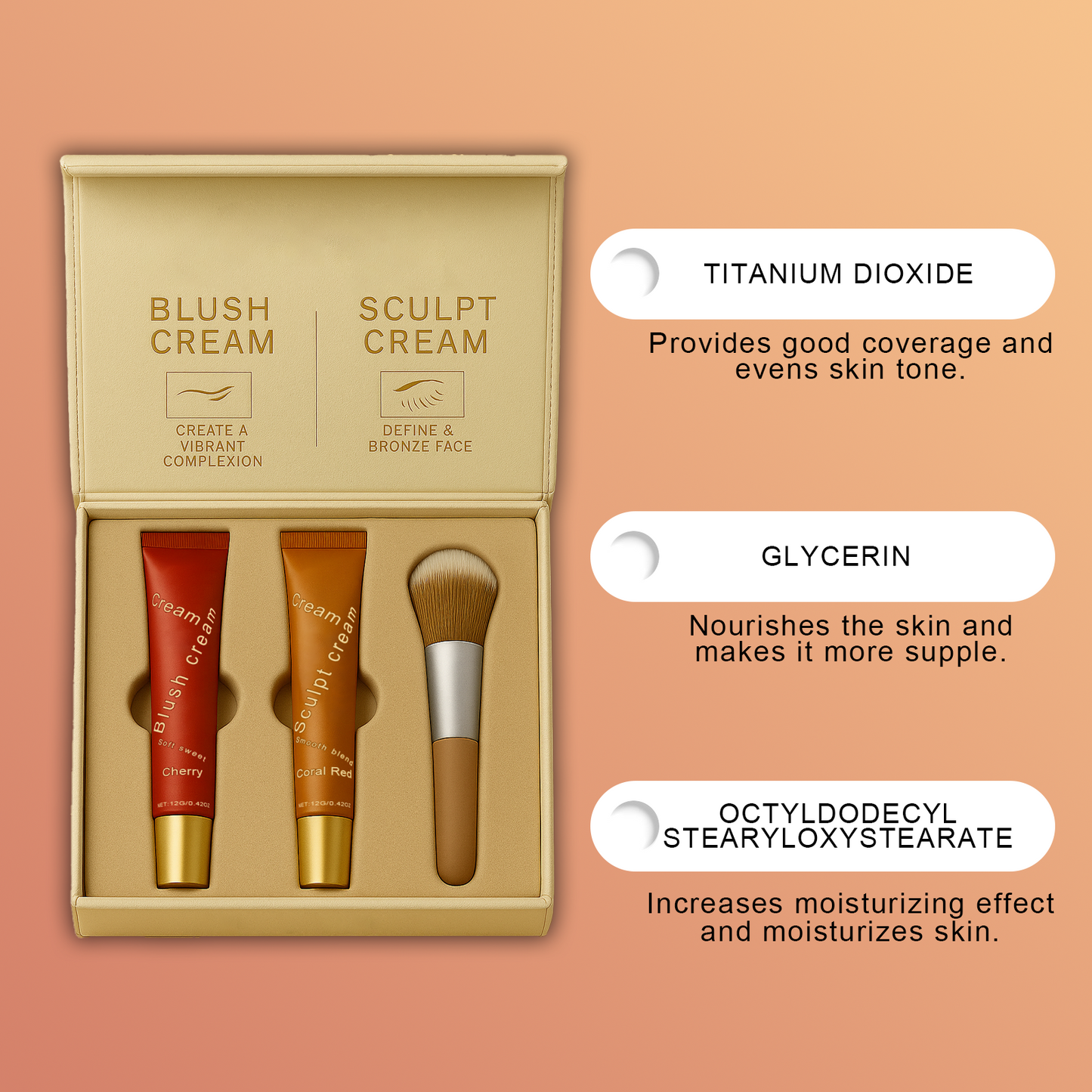 ✔️ official store丨🎀 Sculpt & Blush Set (include high grade makeup brush)