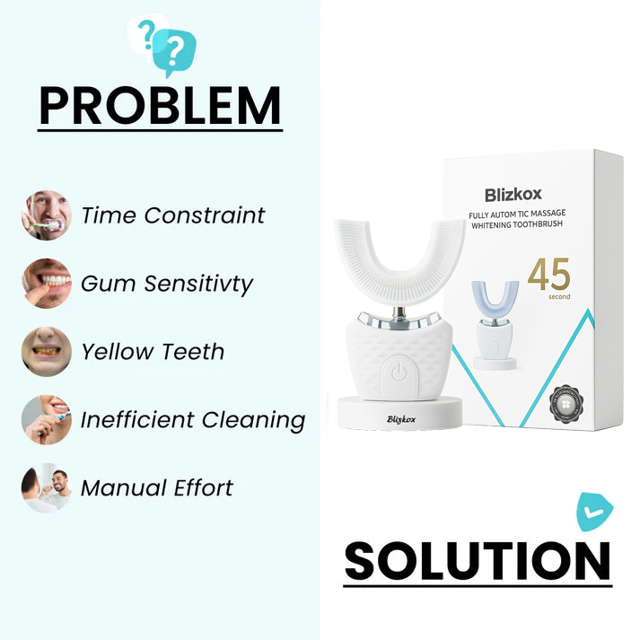 ✅ Official Store丨Blizkox™ Fully Automatic Massage Whitening Toothbrush✅ ✅ ✅ ✅